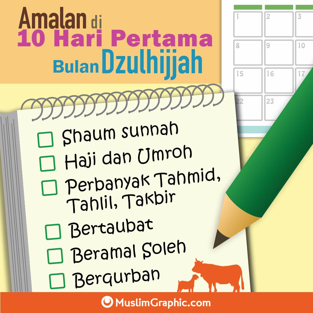 Amalan Amalan Sunnah Di Bulan Dzulhijjah Dan Keutamaannya 